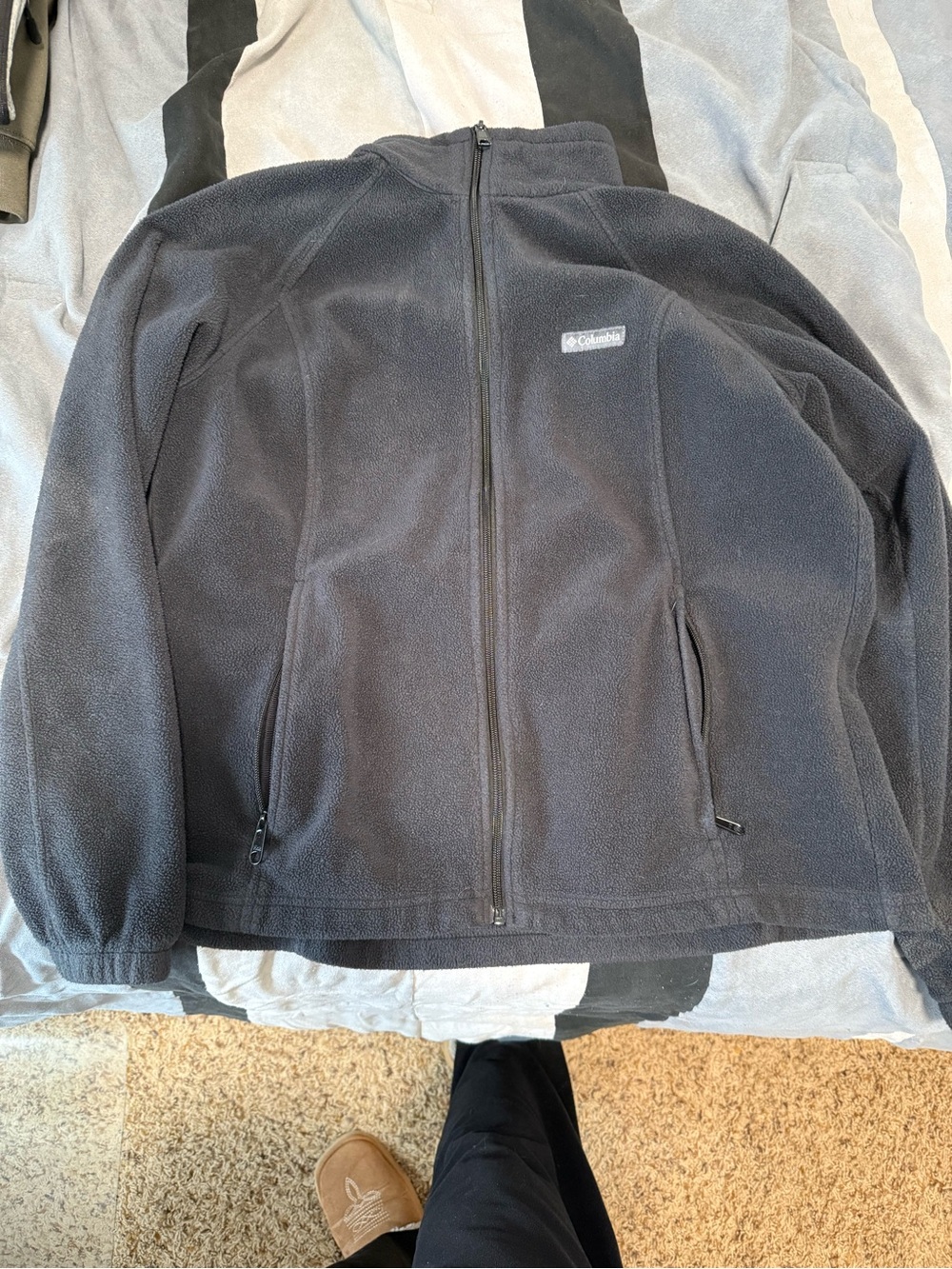 Columbia Women's Black Lightweight Full-Zip Fleece Jacket
